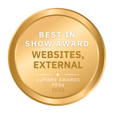 PRSA Cumbre Award - Best Website Design 